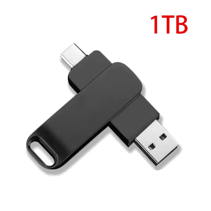 16tb usb 3.2 flash drives transferência de alta velocidade metal pendrive cartão memória pendrive disco flash memoria à prova dwaterproof água vara novo