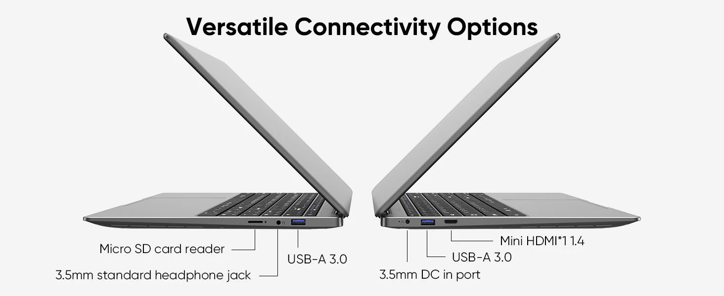 15.6 "computador portátil fino e portátil intel celeron n4000 8gb ram 256gb ssd fhd 1920x1080 16:9 display para trabalho e estudo