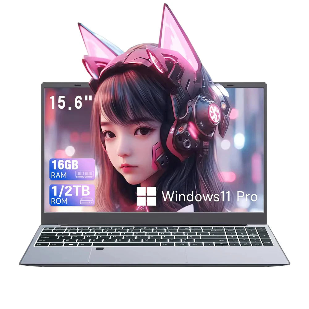 2026 Windows 11 Intel Core i9-10980HK Laptop de 15,6 polegadas com Leitor de Impressão Digital, Teclado Retroiluminado, 16GB RAM, SSD de 1TB/2TB para Jogos