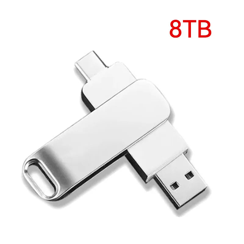 16tb usb 3.2 flash drives transferência de alta velocidade metal pendrive cartão memória pendrive disco flash memoria à prova dwaterproof água vara novo