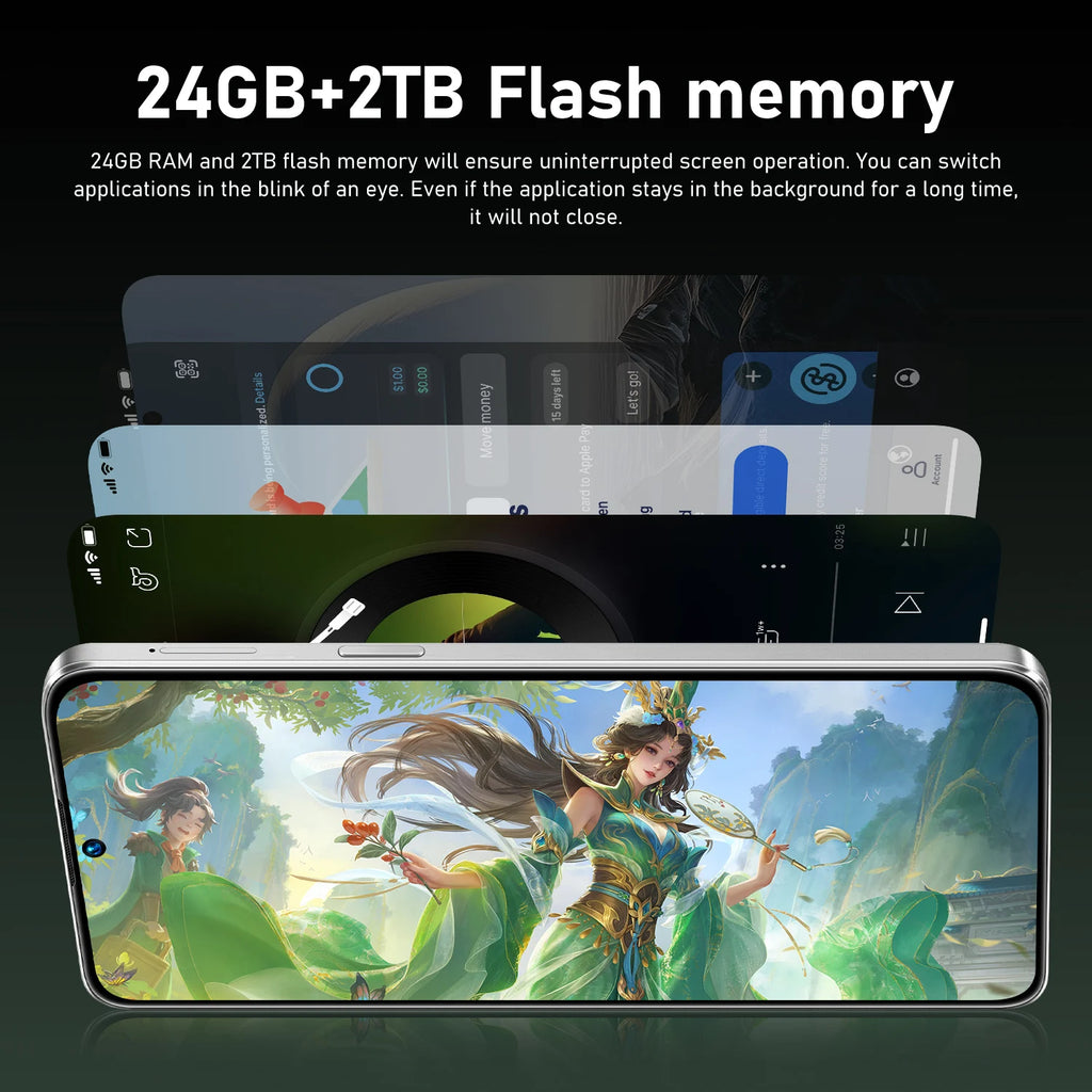 2026 NOVO QUENTE M17 Pro Max Edição Global Max Snapdragon 8 Gen4 7.3" 16GB 1TB Dual Chip Dual Standby 7800mAh 108MP
