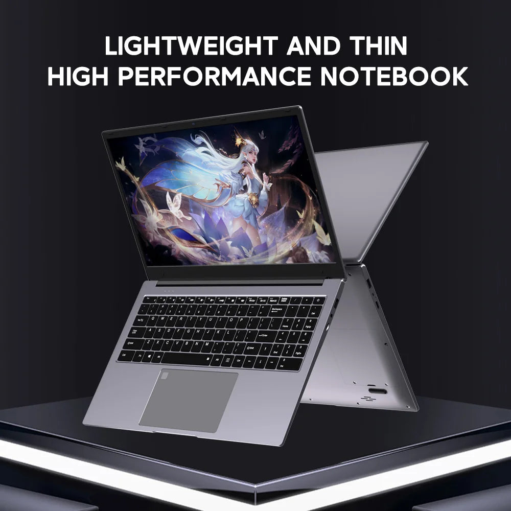 BEEX Laptop para Jogos de 15.6 polegadas com Leitor de Impressão Digital, Ryzen 3 3200U, Windows 11, 8GB de RAM DDR4, SSD de 256/512GB, Wifi 2.4G/5.0G