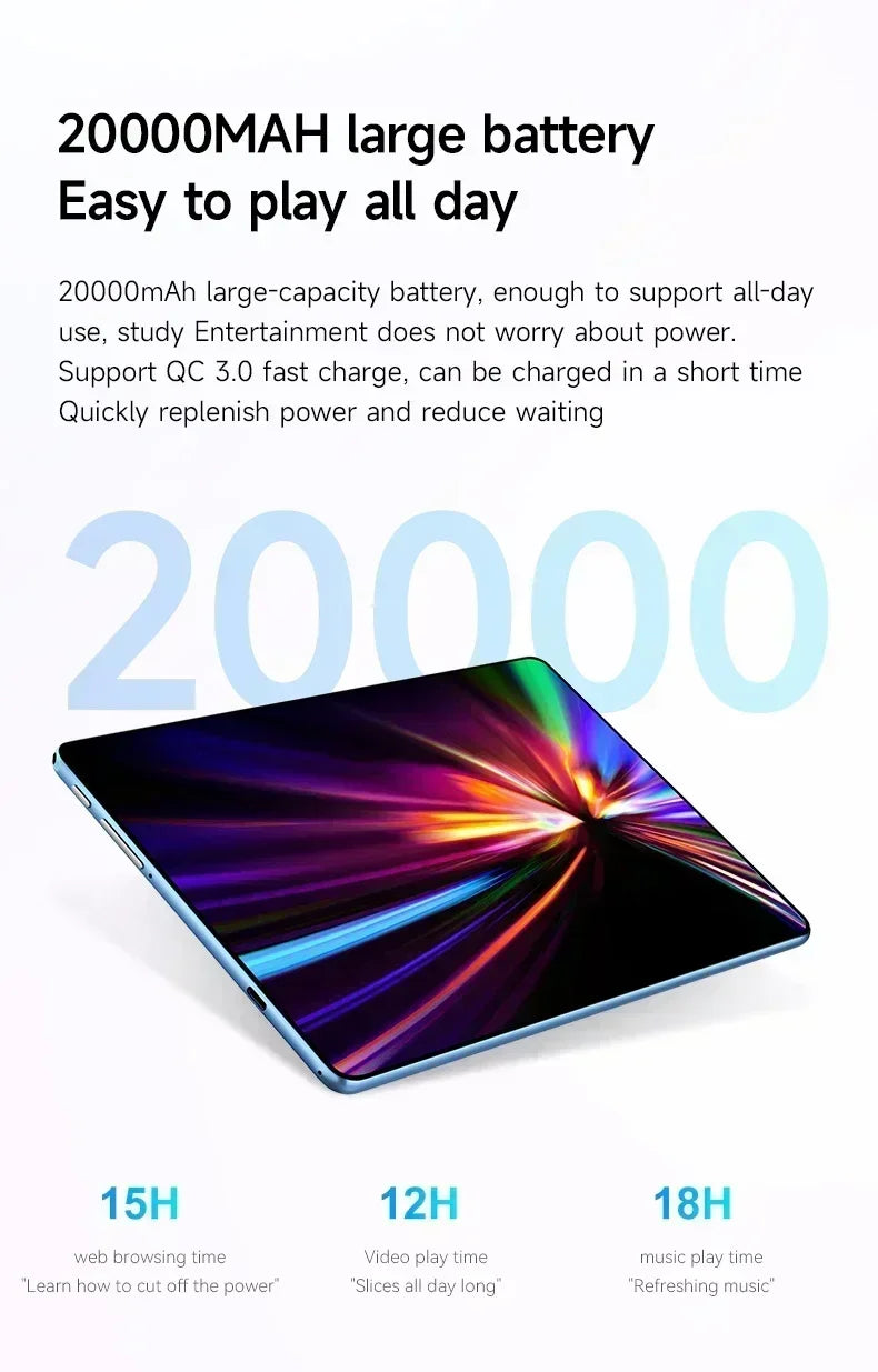 2025 novo pad 15 pro tablet android 14 22gb + 2tb 20000mah snapdragon 888 tablets originais pc 5g cartão sim duplo wifi hd 4k mi tab