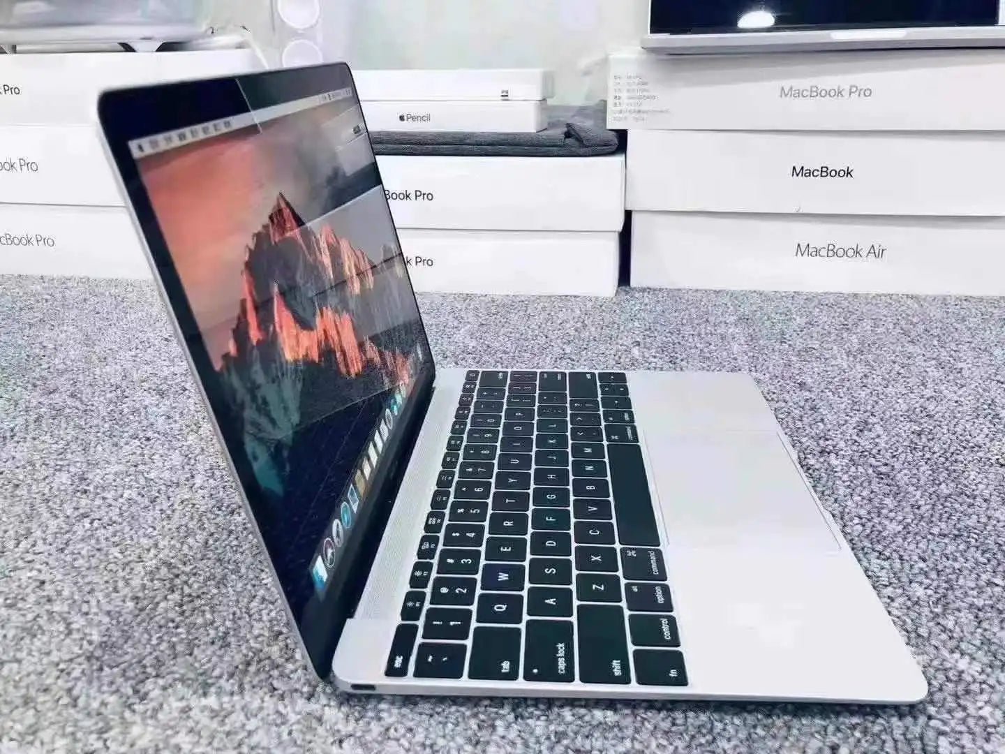 2016 Macbook Air Laptop 12 polegadas HD 5300 CPU 8GB RAM 256GB SSD Intel Core Retina Ultra Fino Laptop Original Genuíno WIFI