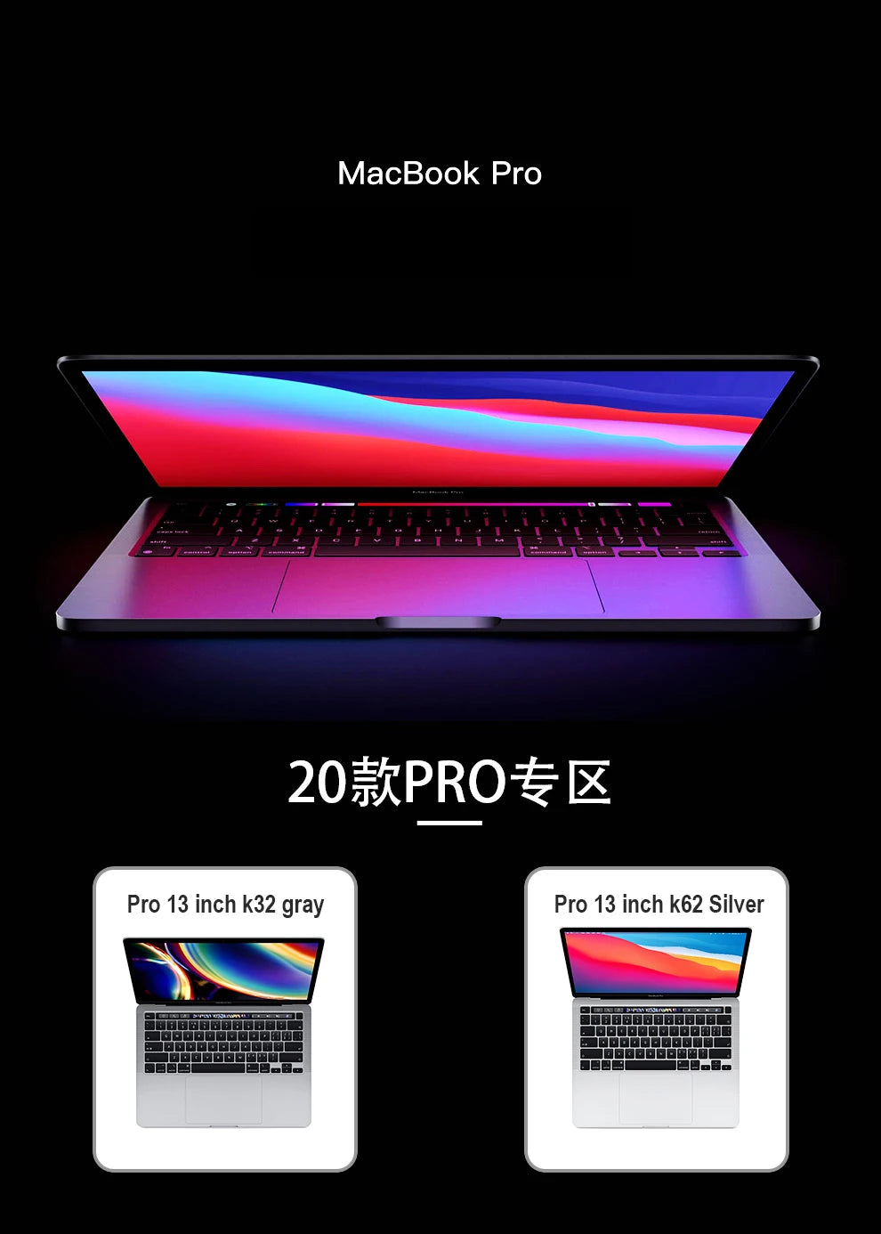 2020 macbook pro i5 13 polegadas 8g/16g ram, 256gb/512gb/1tb ssd touch id original genuíno portátil para i5 touch bar macbook pro i5