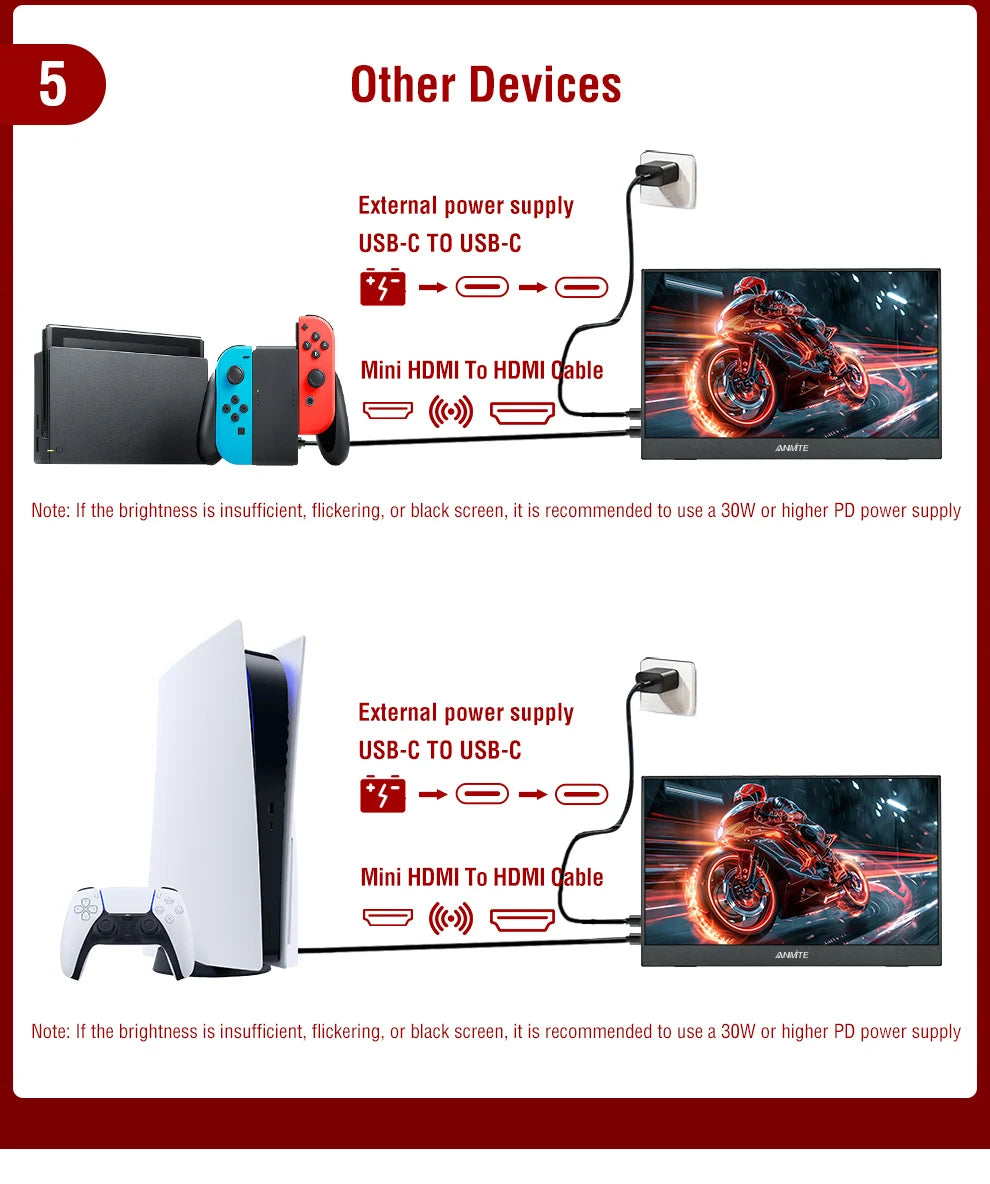 14 Polegada monitor de toque portátil não-toque opcional 16:10 400cd/m2 computador de jogos expandir display para xbox ps4/5 switch loptop