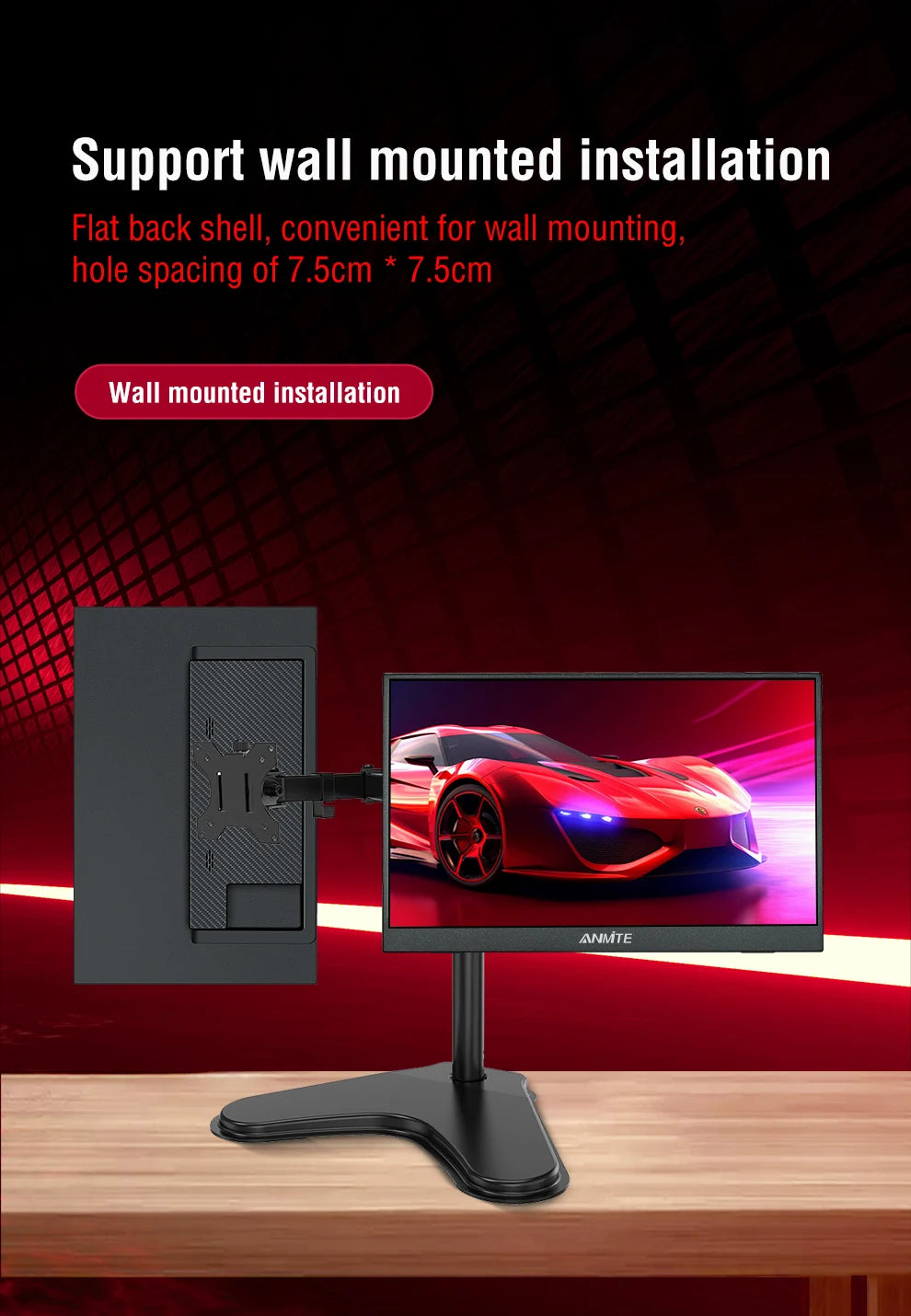 14 Polegada monitor de toque portátil não-toque opcional 16:10 400cd/m2 computador de jogos expandir display para xbox ps4/5 switch loptop