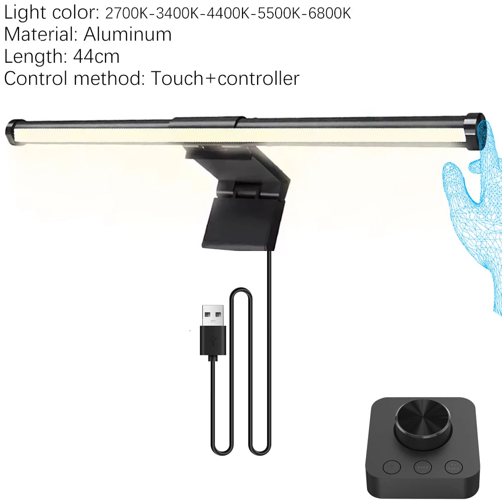 33-60cm monitor barra de luz pc rgb iluminação de fundo proteção para os olhos escurecimento leitura/jogos/lâmpada de trabalho cronometrada luz noturna